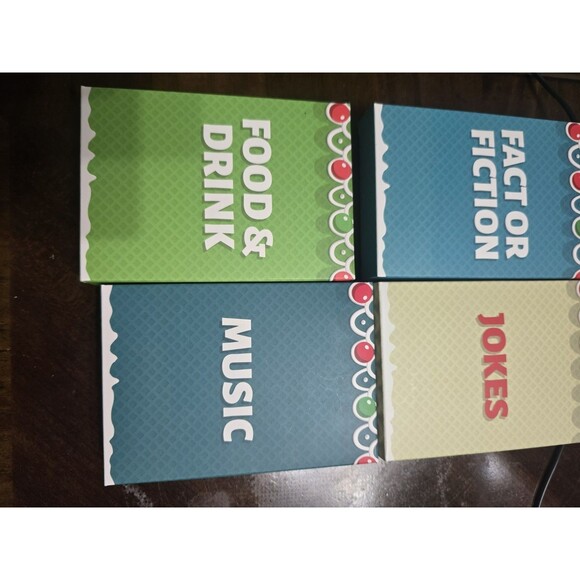 🎲 Trivia Card Game Set by Professor Puzzle – 4 Box Bundle – Jokes, Music, Food - Picture 3 of 6